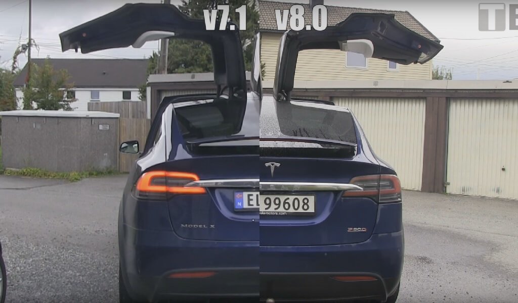 Model X Falcon Wing Turen Offnen Und Schliessen Deutlich Schneller Nach Firmware Update V8 0 Teslamag De