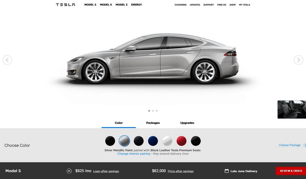 Tesla testet neuen Online-Konfigurator vor Model 3-Produktionsstart