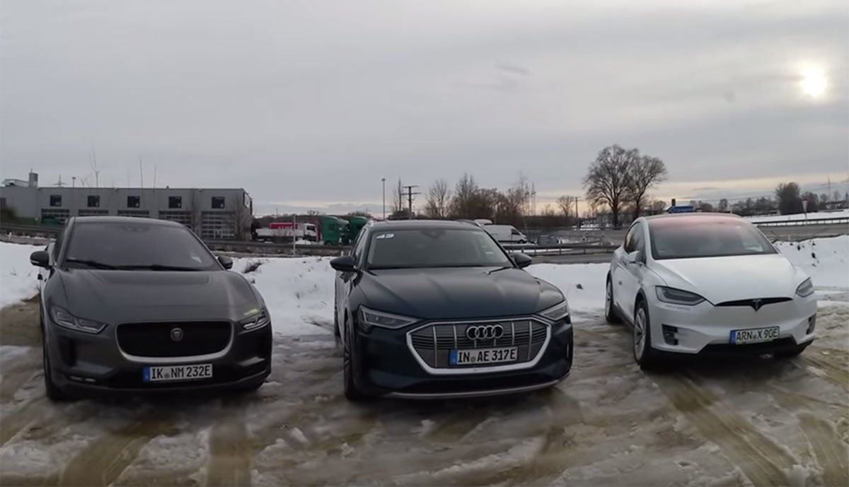 Effizienz Test Tesla Model X Audi E Tron Jaguar I Pace