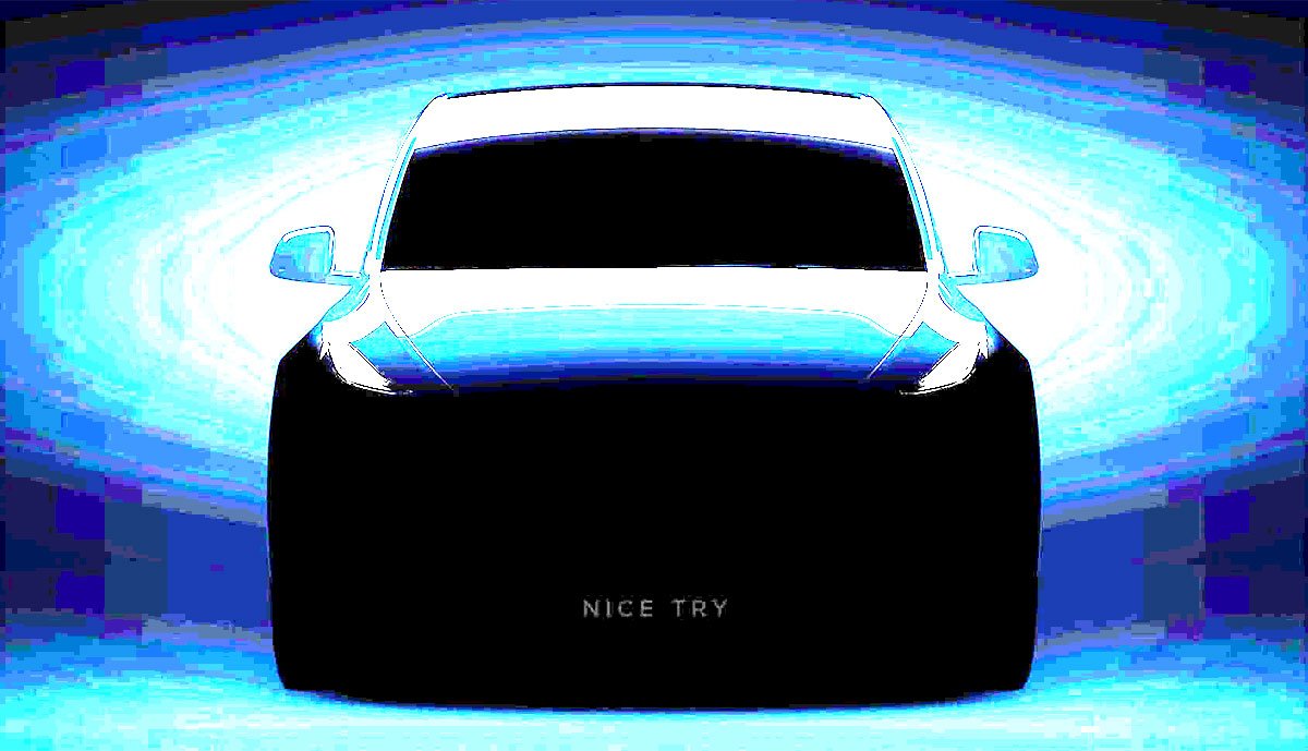 Tesla model y nice try