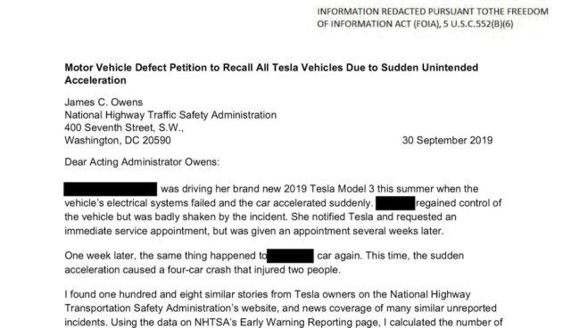 nhtsa recall petition