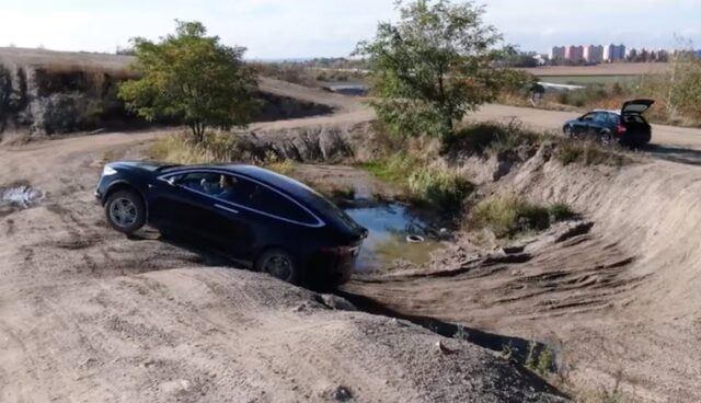 tesla model x offroad