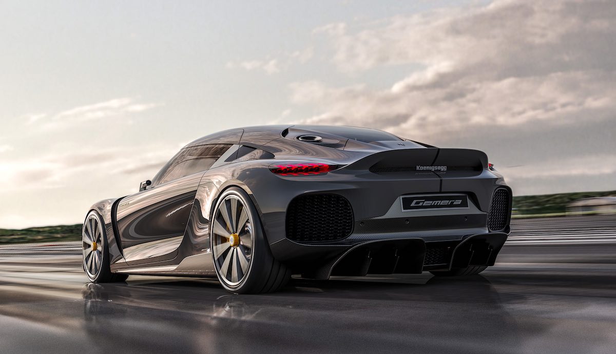 koenigsegg gemera schräg hinten