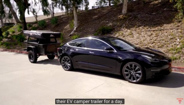 tesla model 3 anhänger zelt