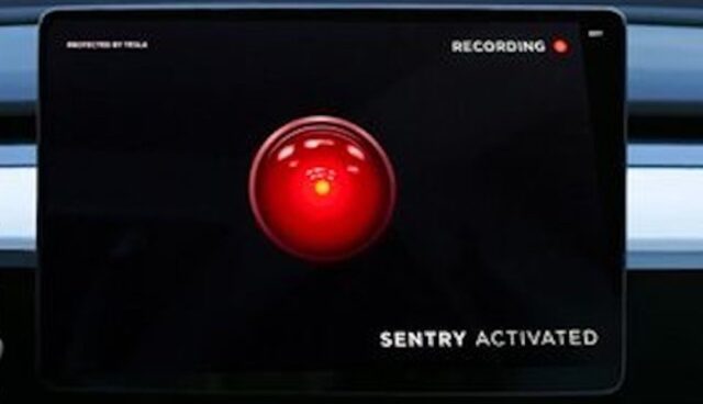 tesla sentry mode auge hal