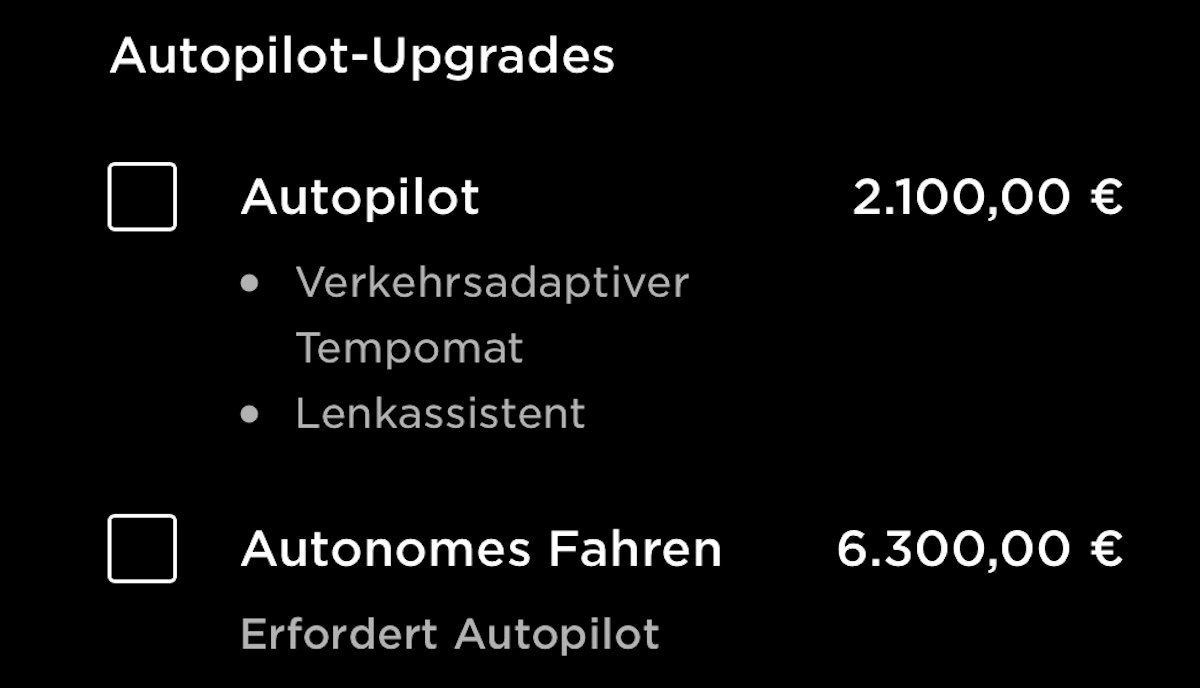 tesla app screenshot autopilot fsd