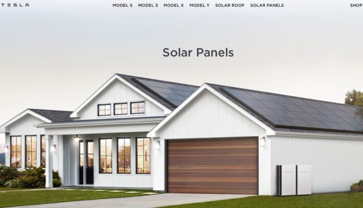 tesla homepage usa solar