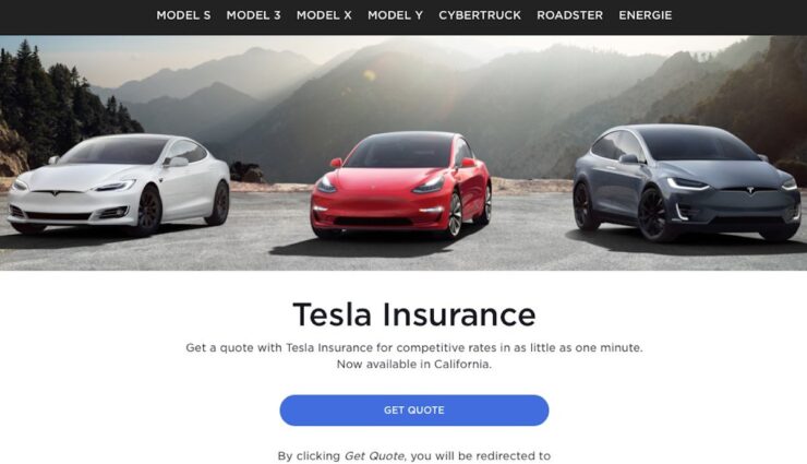 tesla insurance versicherung website