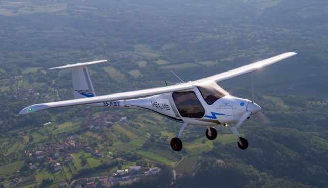 pipistrel velis electro flugzeug