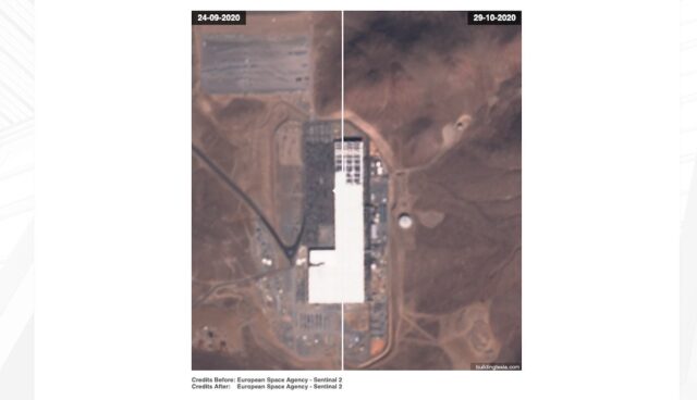 tesla gigafactory nevada satellit solar