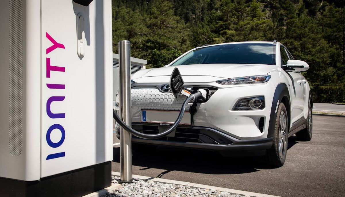 ionity hyundai kona elektro laden