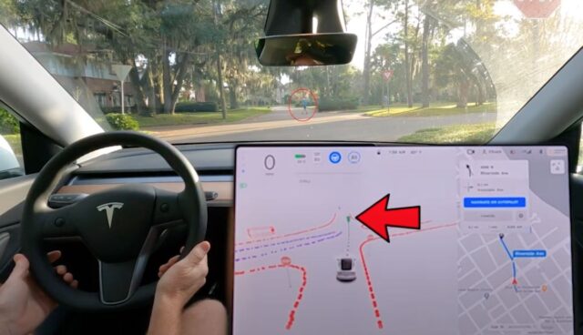 tesla fsd beta fussganger stop