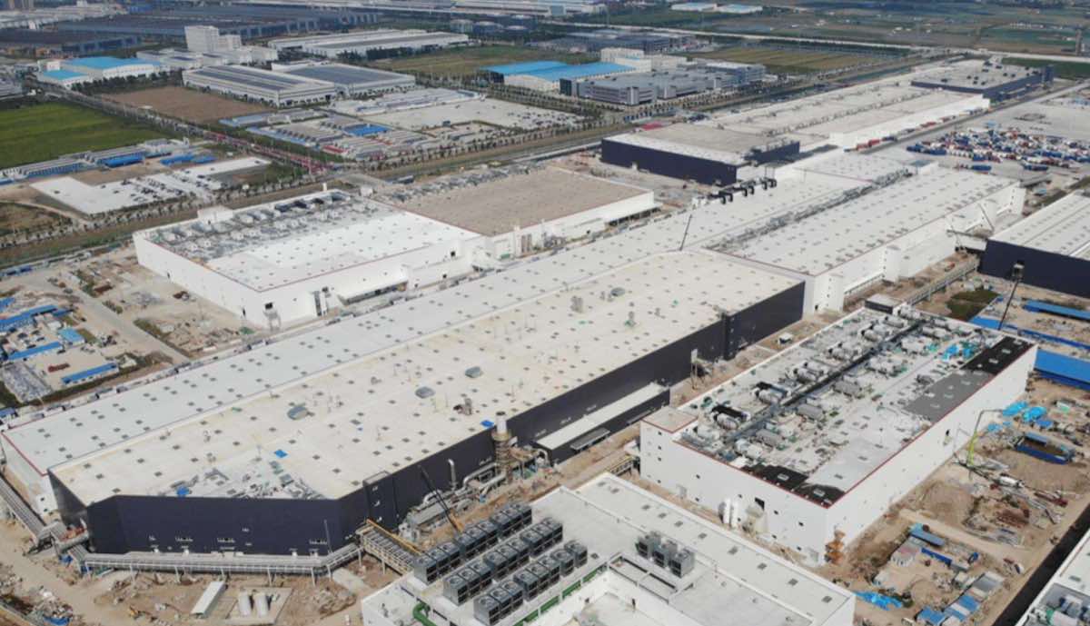 tesla gigafactory china model-y luftbild