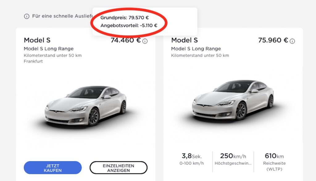 tesla model-s website rabatt