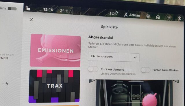 tesla software update emissions testing abgasskandal