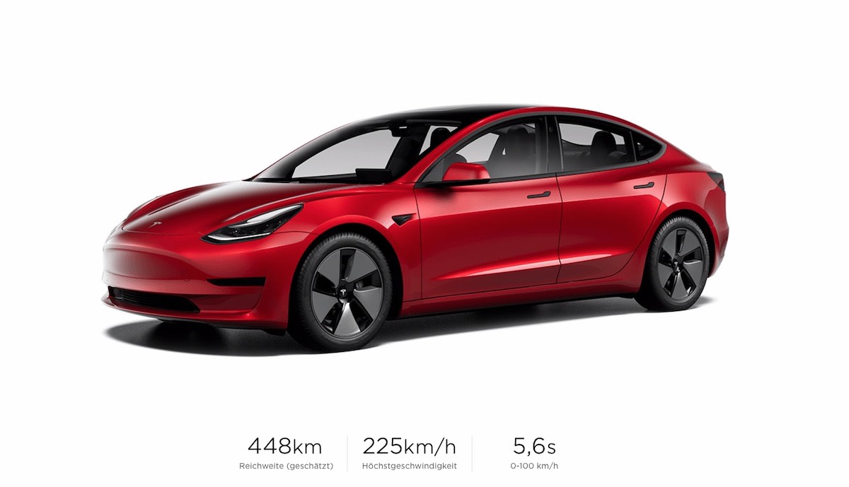 Mehr Reichweite für Tesla Model 3 SR+ in Europa - mit ...