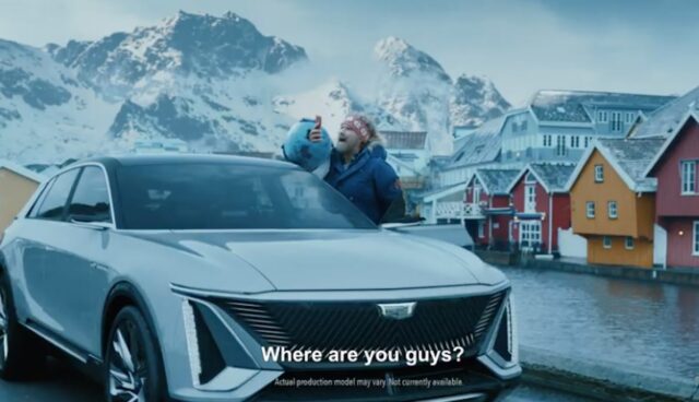 gm elektroauto spot lyriq super bowl ferrell