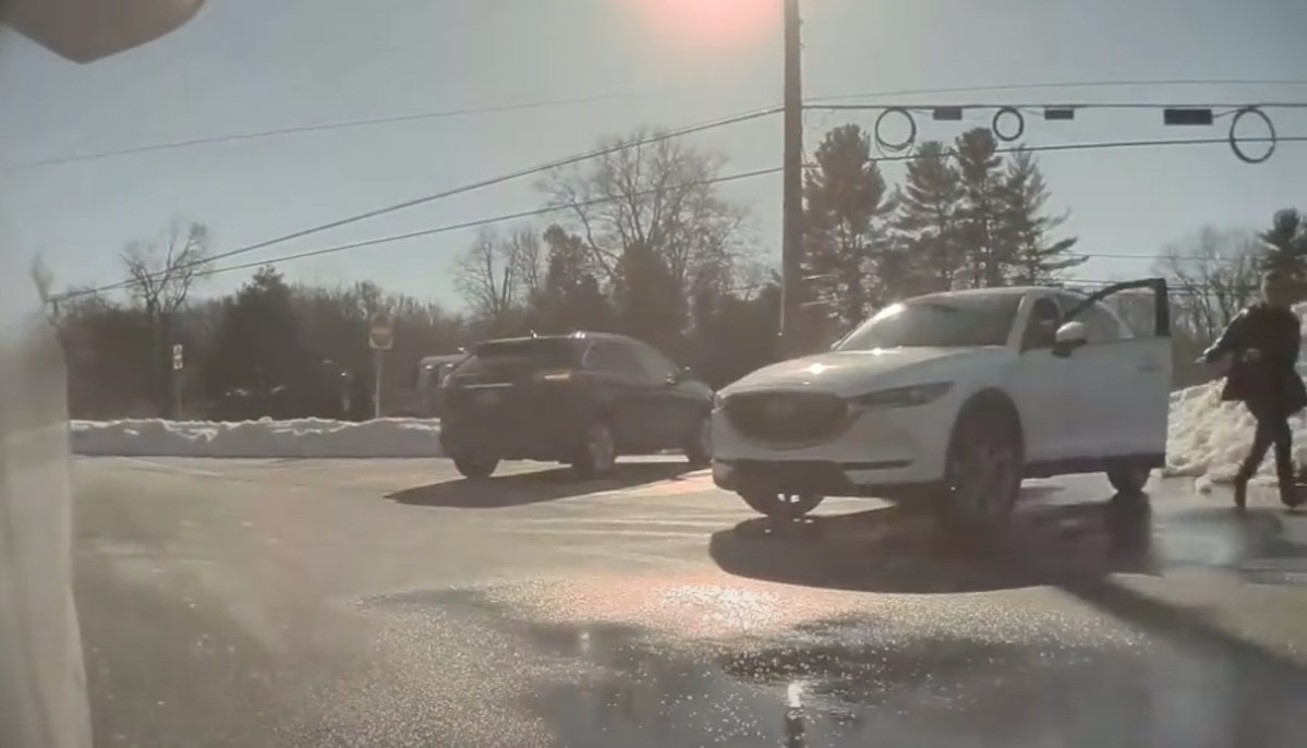 tesla model-3 summon parkplatz helferin