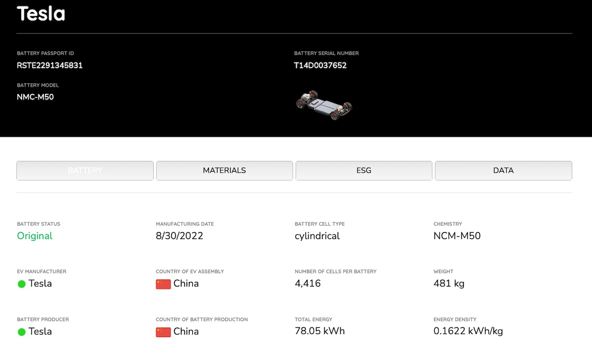 Tesla and Audi with examples of battery passports > teslamag.de