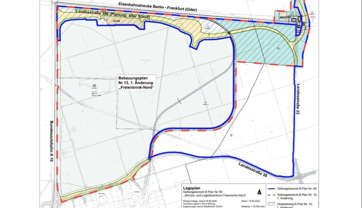 bebauungsplan gruenheide tesla erweiterung skizze