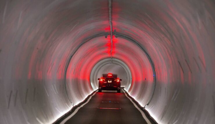 boring tunnel las vegas loop tesla