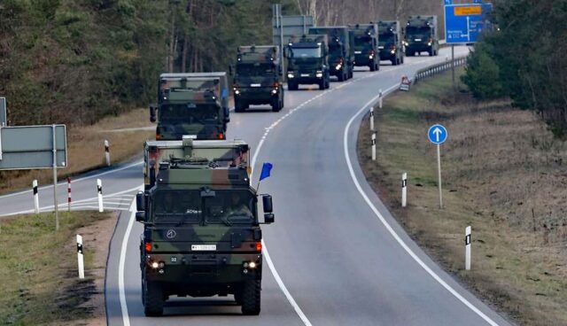 bundeswehr lastwagen konvoi