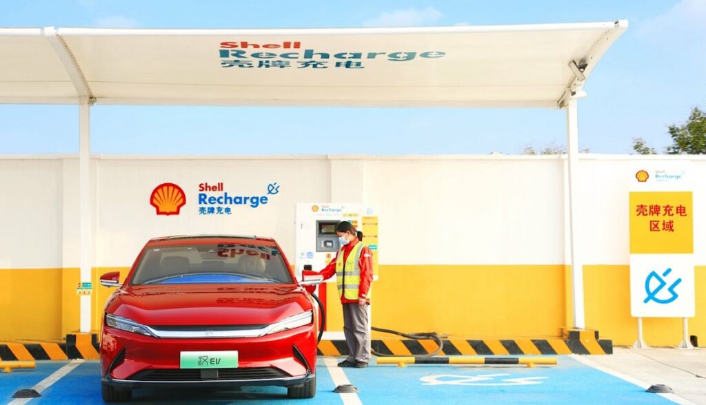 byd shell recharge partnerschaft elektroautos energie