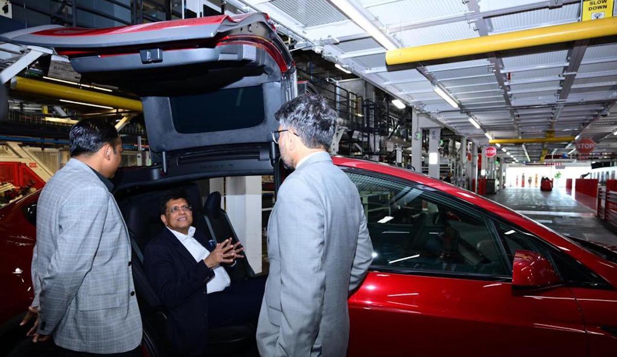 piyush goyal minister tesla fremont