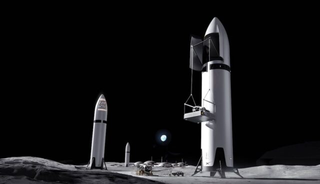 spacex starship mond cgi