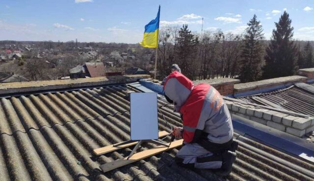 starlink ukraine dach montage