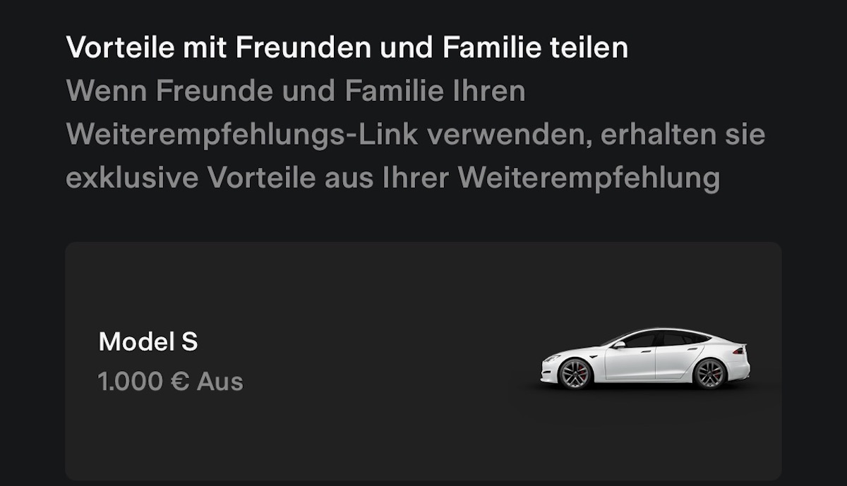 tesla app referral rabatt deutschland