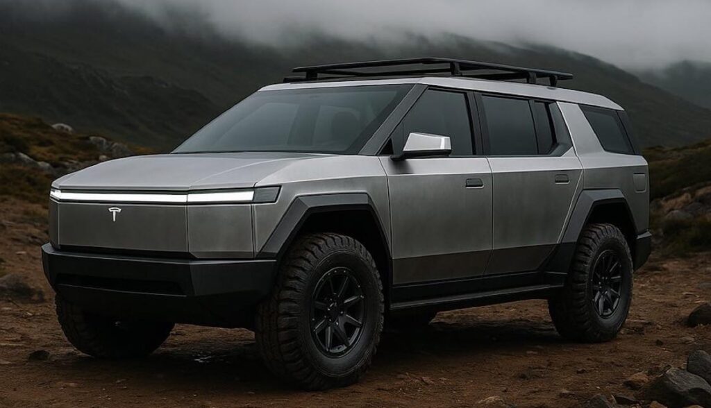 tesla cyber-suv render seite