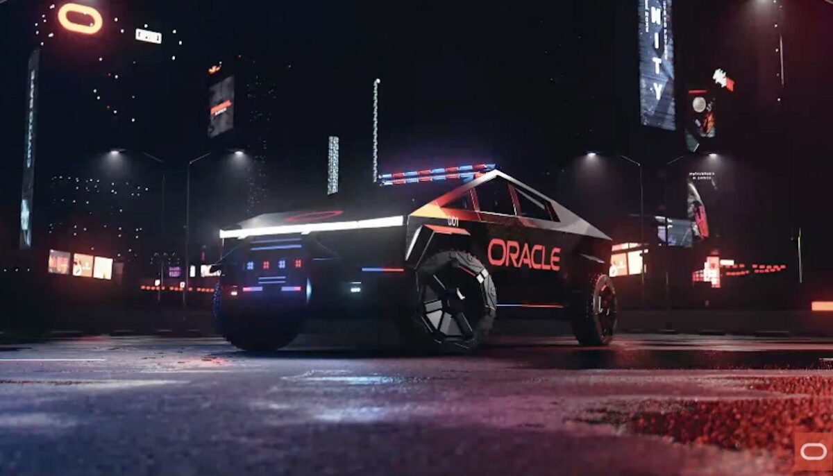 tesla cybertruck polizei oracle