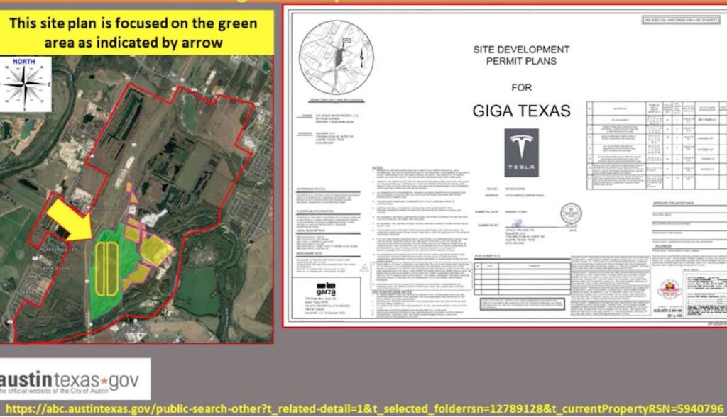 tesla giga texas site plan sep21