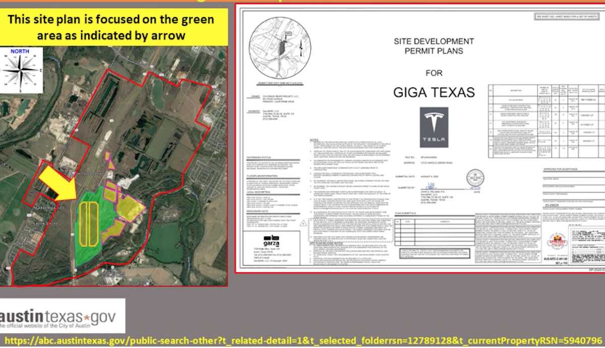 tesla giga texas site plan sep21