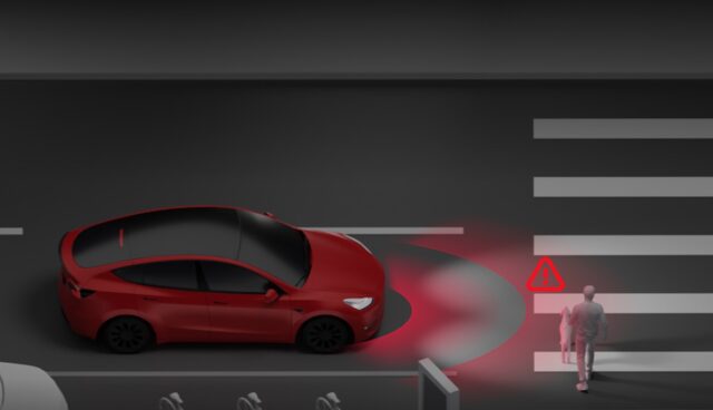 tesla grafik automatische notbremsung impact report