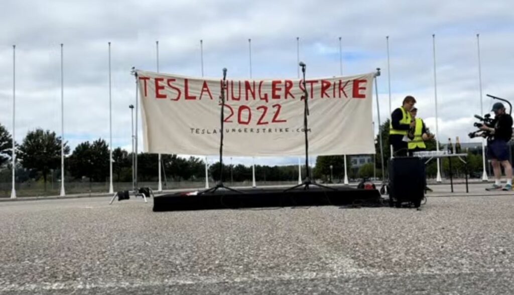 tesla hunger streik norwegen