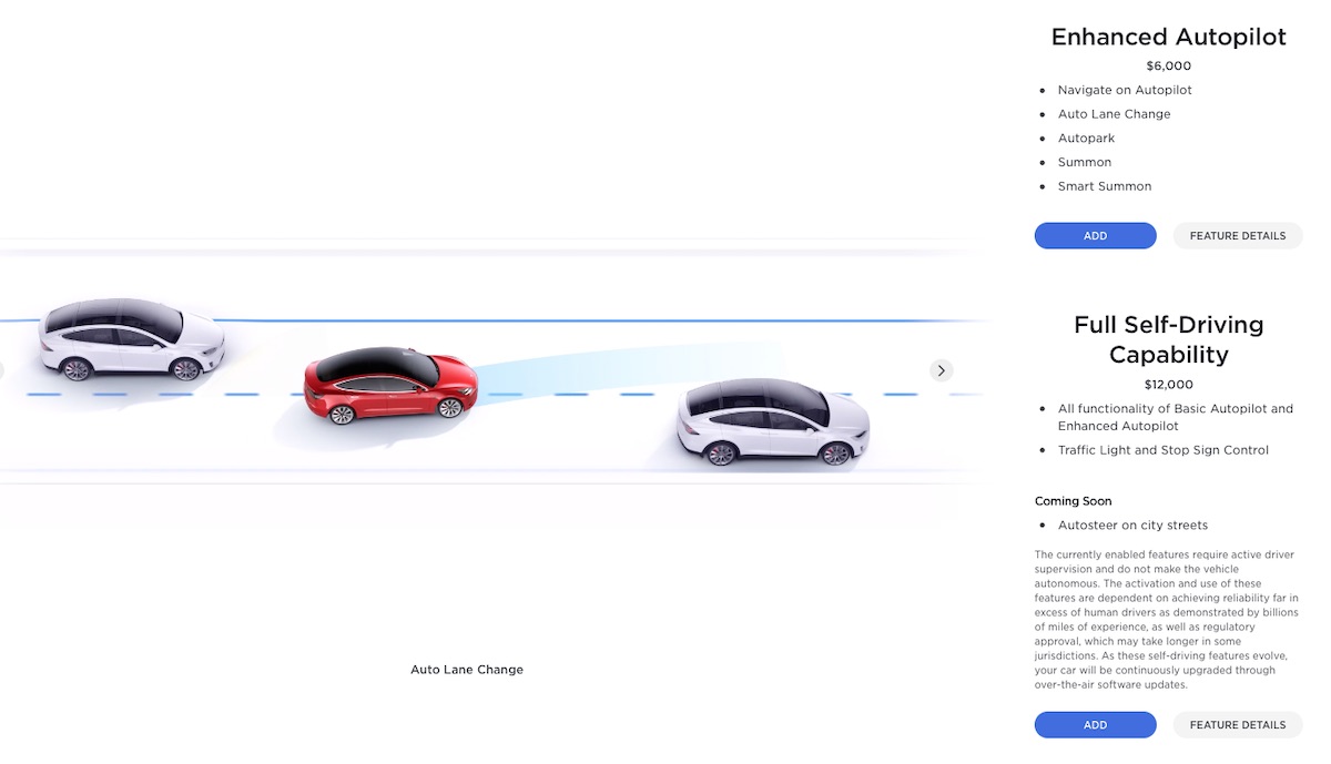 tesla konfigurator usa eap fsd