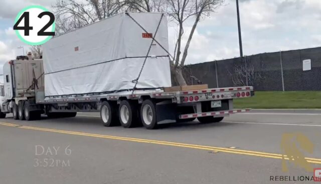 tesla megapack lastwagen zaehlung lathrop