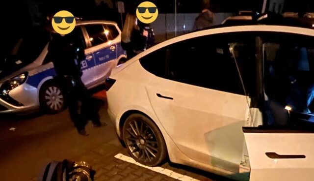 tesla model-3 gestoppt frankfurt polizei