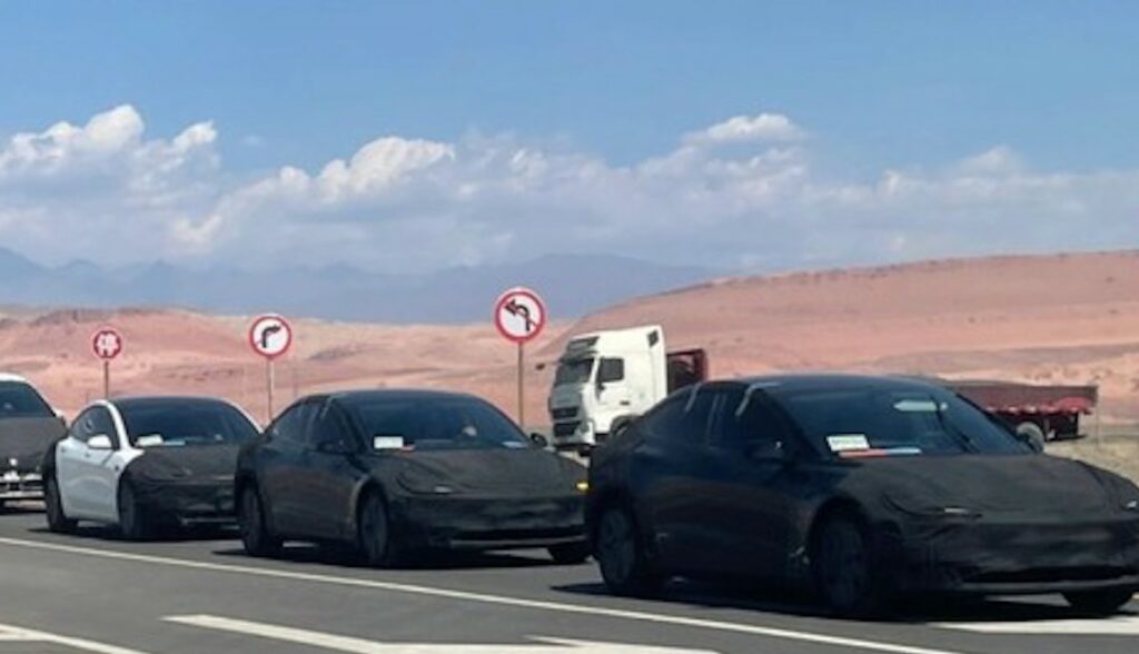 tesla model-3 highland test china aug23