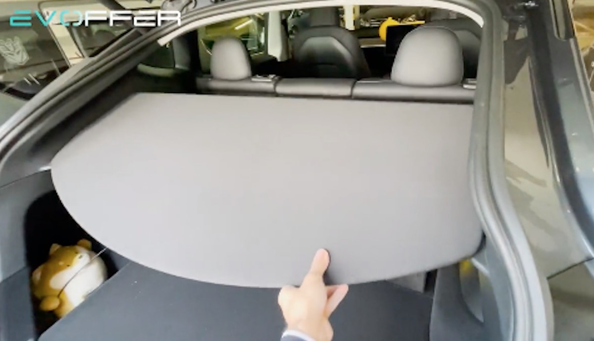 FERY Auto Einziehbare Hintere Kofferraum Hutablage für Tesla