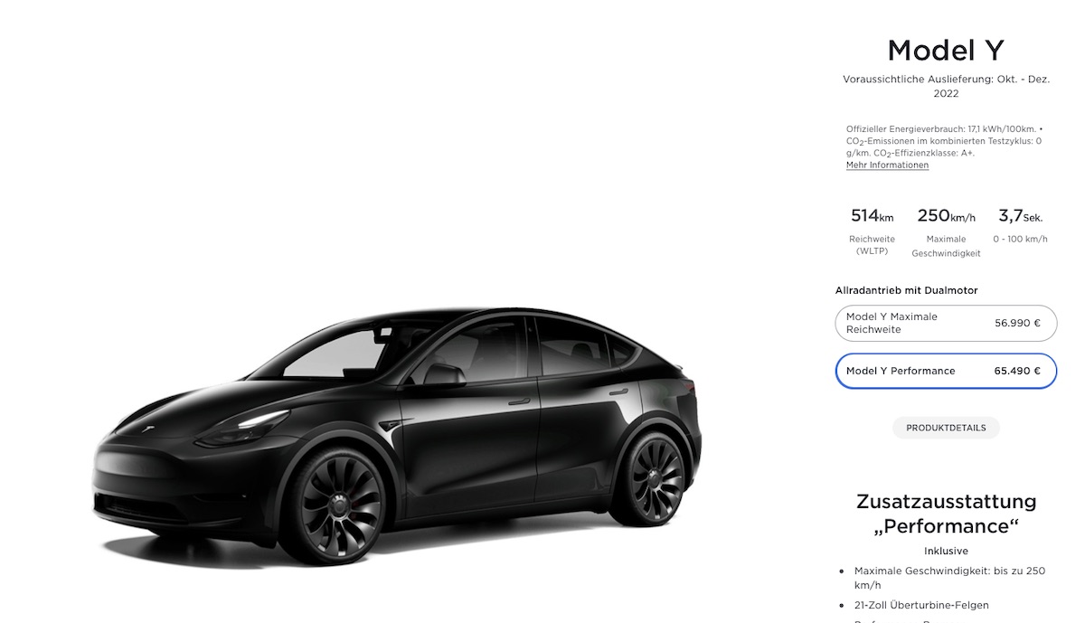 Deutsche Tesla-Preise für Model 3 und Model Y steigen >