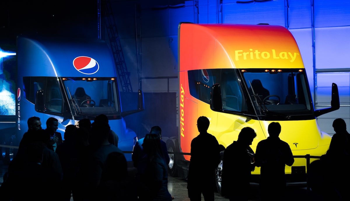 tesla semi event nevada pepsi