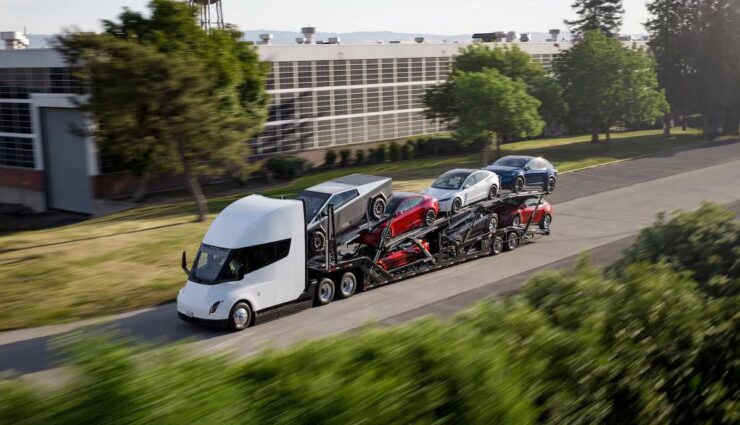 tesla semi transport cybertruck elektroautos