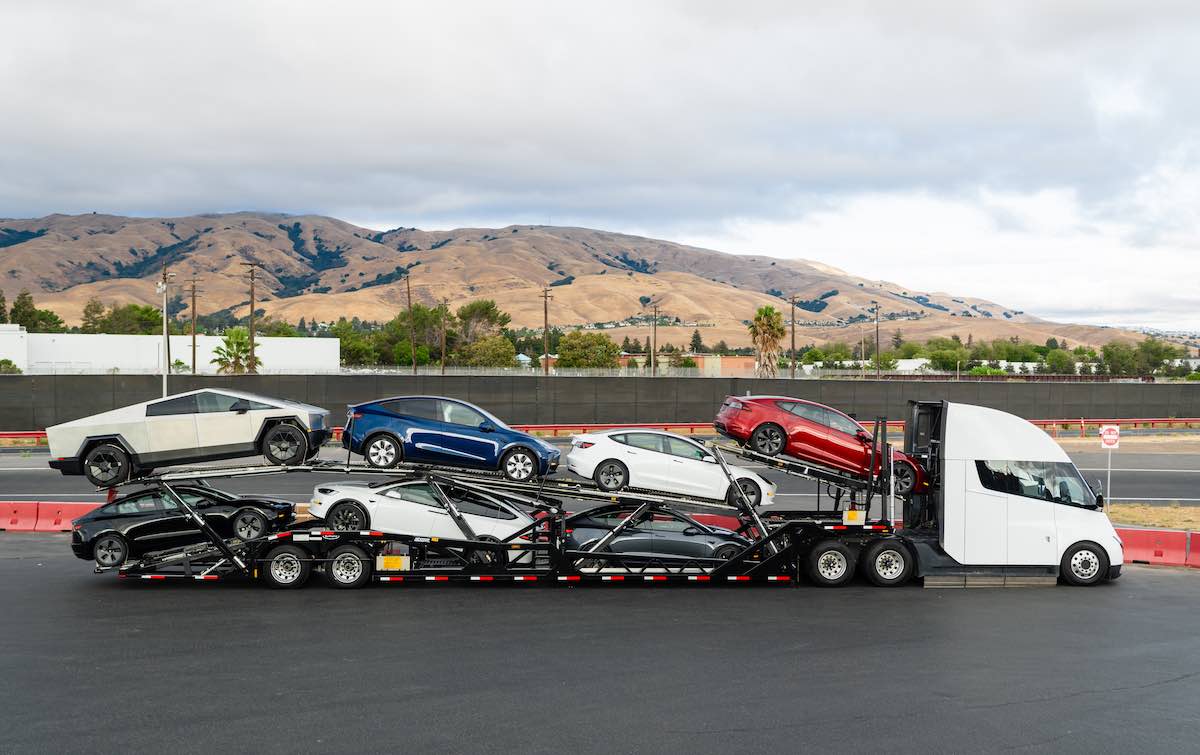 tesla semi transport elektroautos