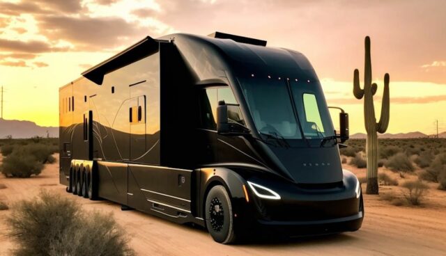 tesla semi wohnmobil entwurf