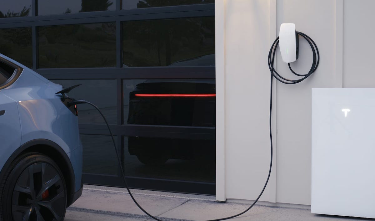 tesla v2h powerwall wall connector model-y