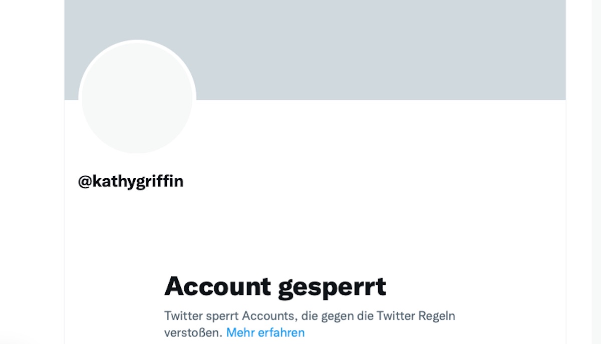 twitter account gesperrt kathy griffin