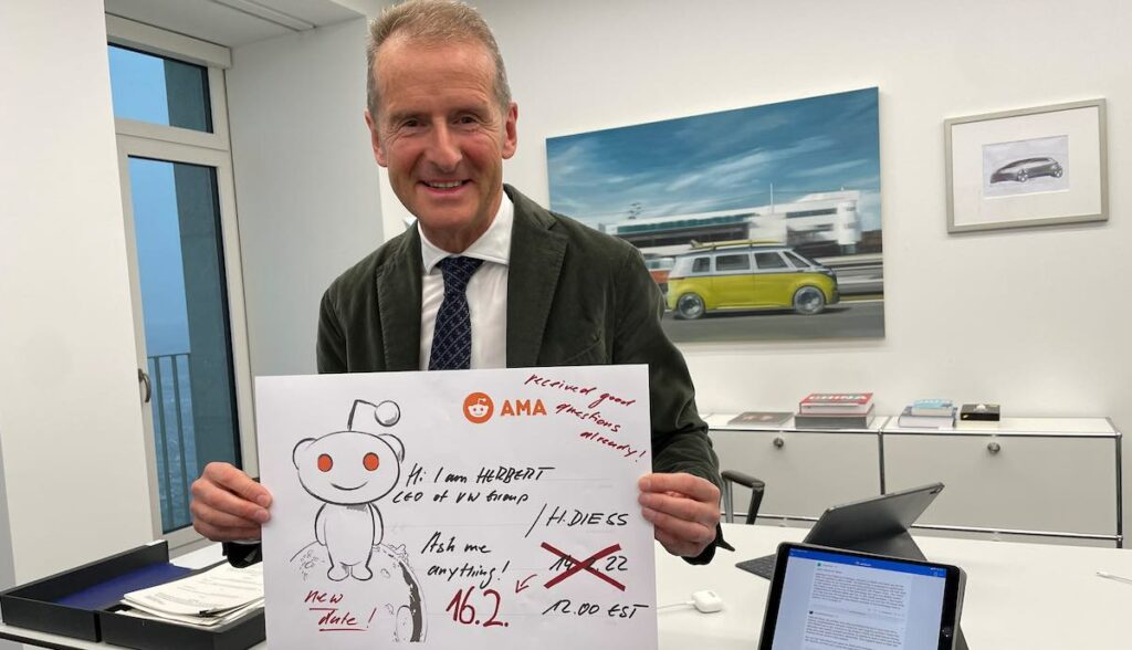 volkswagen diess reddit ama